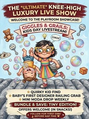 CHANEL Rainbow-Striped Dress Playtime Plush Poster (Blue, Multicolor)